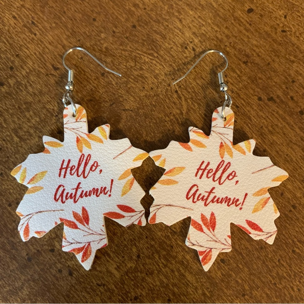 Fall Themed Drop Earrings